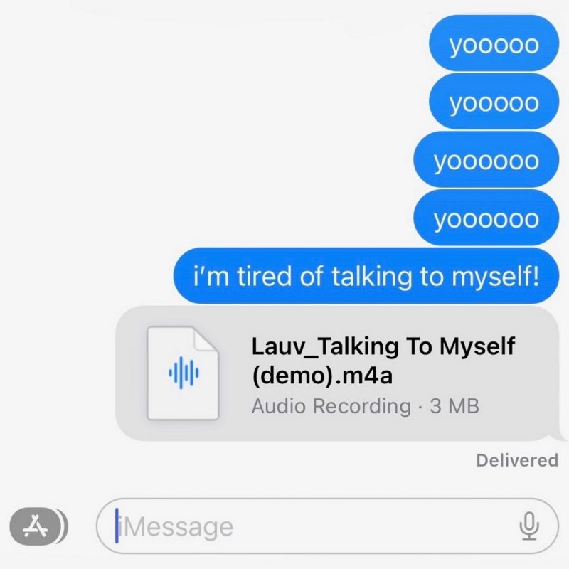 【Lauv】ファンからリリースを切望されていた「Talking To Myself (demo)」を急遽配信！